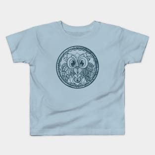 Zen Owl mandala Kids T-Shirt